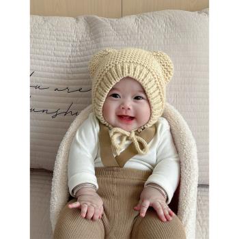 冬天寶寶保暖可愛嬰兒帽子