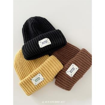 韓版秋冬季加厚保暖針織帽子女寬松大頭圍護耳堆堆帽顯臉小毛線帽