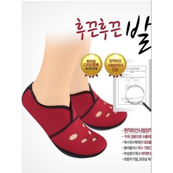 韓國進口居家暖腳襪套拉絨里保暖襪子防干裂腳套會發熱防滑軟底鞋