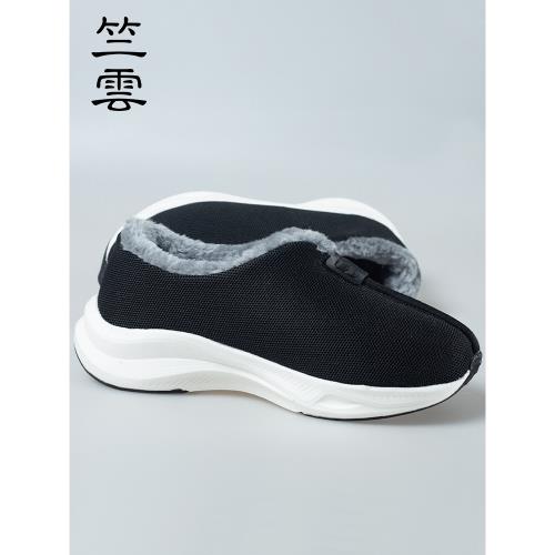 僧鞋男冬款加絨和尚鞋冬季保暖棉鞋厚底男女款禪修鞋出家人二棉鞋