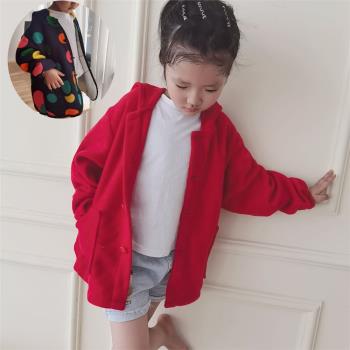 特價韓版加絨幼童保暖外套罩衣