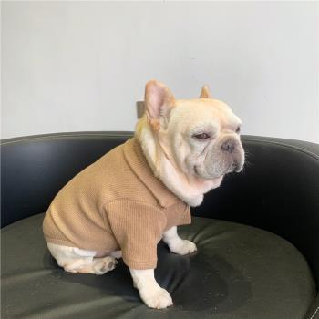 寵物狗狗立領拉鏈打底衫 法鬥巴哥衣服 柯基雪納瑞貓咪保暖毛衣