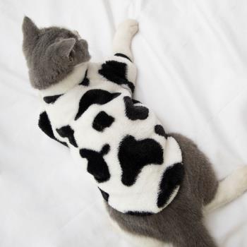 秋冬裝貓咪衣服加絨保暖可愛英短藍貓布偶貓寵物狗狗貓貓冬季衛衣