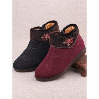 冬季保暖防滑加厚老北京布鞋