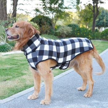 秋冬中大型犬衣服保暖寵物外套衛衣金毛哈士奇阿拉斯加羅威納杜賓