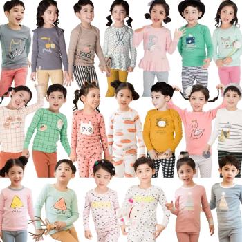 韓國秋季薄款純棉卡通兒童內衣