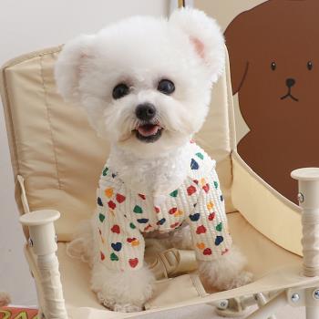 泰迪狗狗衣服冬裝小型犬冬季防著涼外出短袖寵物開衫外套防臟保暖