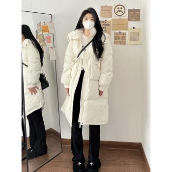 90白鴨絨女神範羽絨服女2024秋冬季新款高階感法式小眾保暖外套潮