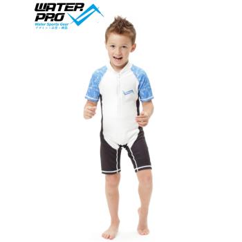 Water Pro 兒童加絨連體防曬保暖衣服快干彈力防曬貼身帶前拉鏈