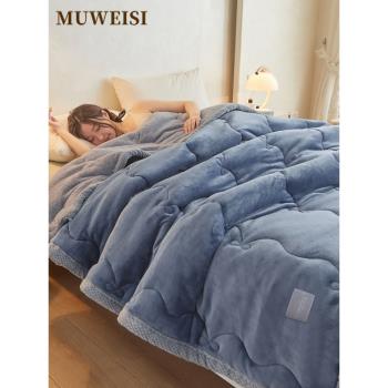 高端牛奶絨毛毯冬季加厚單人蓋毯子床上用珊瑚絨保暖沙發午睡被子