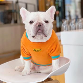 法鬥衣服巴哥柴犬衛衣寵物狗秋冬加絨加厚衣服保暖胖狗大碼狗衣服