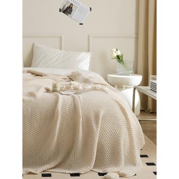 Trend|簡約針織純色毛毯辦公室午睡毯子沙發蓋毯披肩單人宿舍學生