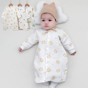 嬰兒冬季保暖睡袋兒童夾棉睡衣寶寶連體衣新生兒防踢被春秋季包被