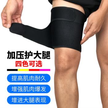 運動護膝男護大腿護腿膝蓋護具女籃球足球登山羽毛球保暖加壓健身