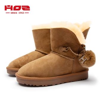 HOZ冬季加厚加絨保暖韓版雪地靴