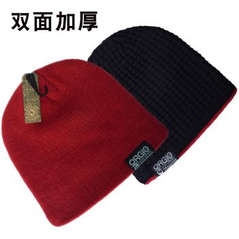 帽子男冬季瓜皮帽加厚毛線帽韓版瓜皮保暖針織帽高階冷帽男潮頭套
