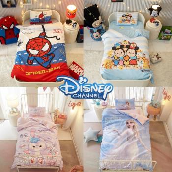 迪士尼幼兒園入園午睡三件套純棉全棉寶寶被褥六件套含芯床上用品