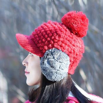 韓國直銷 女士高爾夫球保暖針織帽 正品 冬款 高爾夫有頂帽 XB192