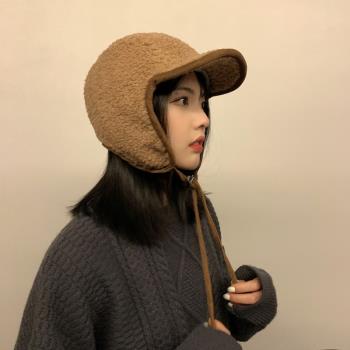 韓國ins風飛行女秋冬天滑雪帽子