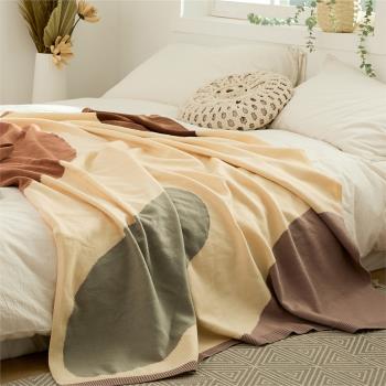 ins針織毛毯保暖蓋毯單人蓋被客廳沙發針織毯被子毛毯
