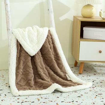 保暖牛奶絨珊瑚絨毛毯塔芙絨沙發毯子秋冬季法蘭加絨蓋毯宿舍家用