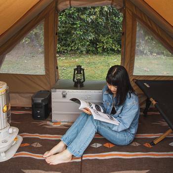 NH挪客戶外露營印第安幾何圖案羊毛披毯厚保暖地毯蓋毯野餐沙灘墊