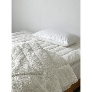 羊羔絨榻榻米床墊羊毛墊冬季加厚保暖褥子軟墊床笠席夢思罩子床罩
