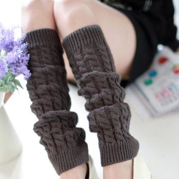 加厚韓版女秋冬保暖新款針織腳套堆堆襪套毛線護腿靴套護小腿防寒