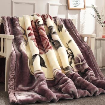 拉舍爾毛毯被子加厚冬季雙層珊瑚絨學生宿舍單雙人保暖午睡小毯子
