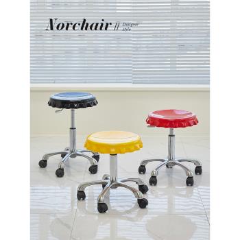 NORCHAIR北歐升降矮凳網紅ins創意梳妝凳小戶型客廳可移動小凳子