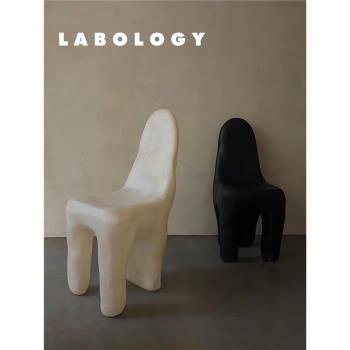 LABOLOGY新品｜kar三腳餐椅 侘寂風格現代簡約雕塑感小眾客廳餐廳