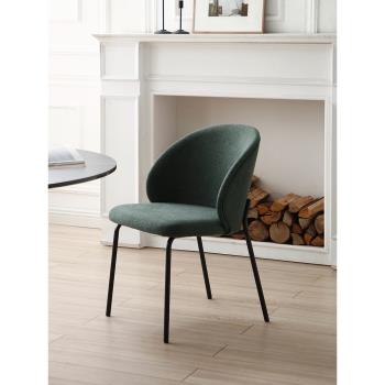 高端餐椅2023新款家用現代簡約設計師奶油風高級感小戶型北歐椅子
