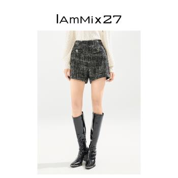 IAmMIX27加厚保暖混紡休閑短褲