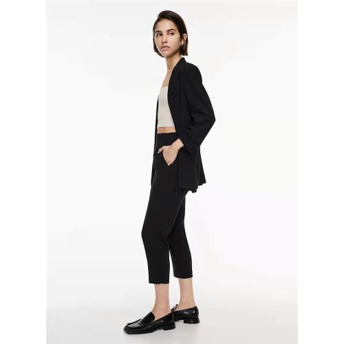 BABATON三醋酸面料conan休閑西褲有型氣質純色九分褲褲女休閑