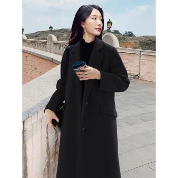 外套女200斤加厚毛呢妮子大衣