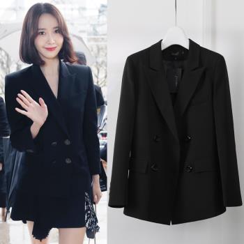明星同款小西裝外套女秋季2020新款韓版氣質chic黑色面試西服正裝