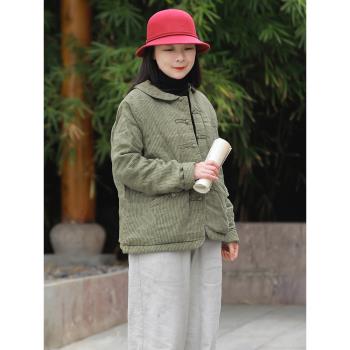 新中式復古純棉文藝民族風短外套