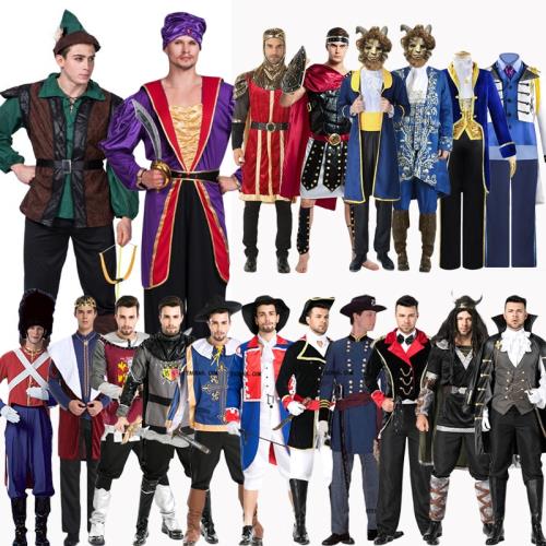 宮廷復古男裝古希臘角斗士成人勇士希臘王子服裝古羅馬武士兵服裝