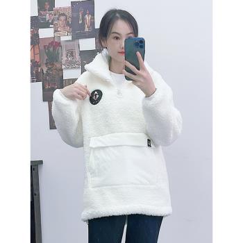 諾諾羊羔毛休閑保暖立領加絨棉服