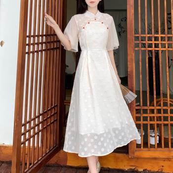 連衣裙夏季中國風日常改良旗袍