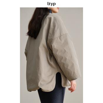 ltyp旅途原品 嵿級95白鵝絨Oversize羽絨夾克女冬季兩面穿外套