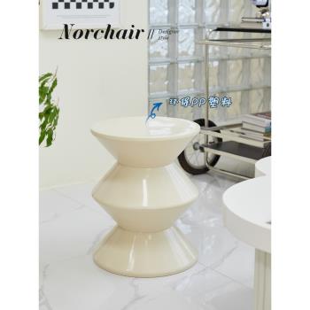 Norchair北歐創意矮凳小戶型家用簡約客廳坐凳設計師塑料沙漏凳子