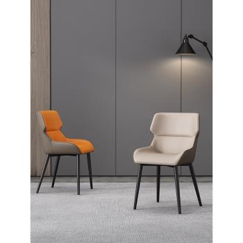 意式極簡餐椅家用現代簡約北歐輕奢椅子意大利高端樣板房設計師椅