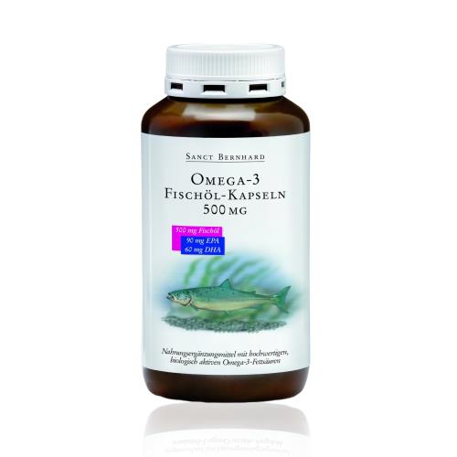 【聖伯納德 Sanct Bernhard】Omega-3 魚油膠囊 500mg 400顆/瓶
