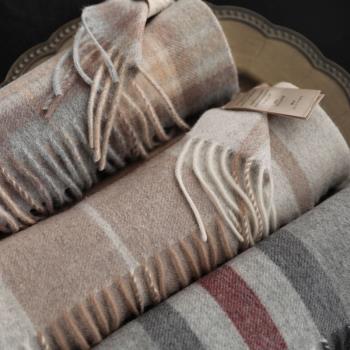 cashmere經典格紋冬季禮盒裝圍巾