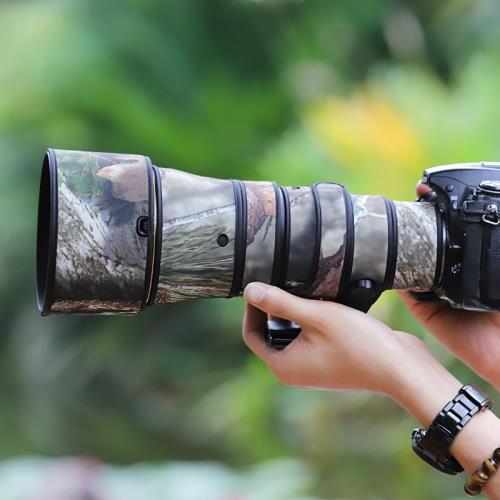 NIKON尼康AF-S 500mmF5.6E PFEDVR迷彩鏡頭炮衣556定焦保護套貼紙