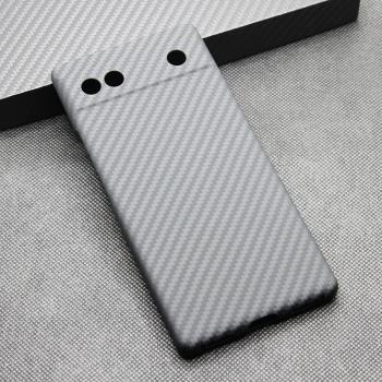 適用Google谷歌Pixel6A超輕薄商務裸感芳綸碳纖維手機保護套