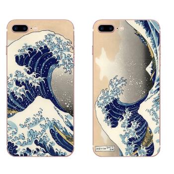 日系浮世繪海浪復古文藝適用iPhone 8 plus/6S蘋果7P手機殼保護套