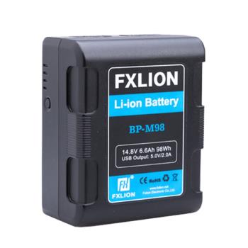 FXlion方向華信 BP-M98 BP-M200 BP-M150 V型口小個子電池 多接口大容量攝像鋰電池