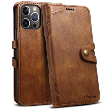 適用于蘋果iphone 12 pro max leather case flip back cover皮套